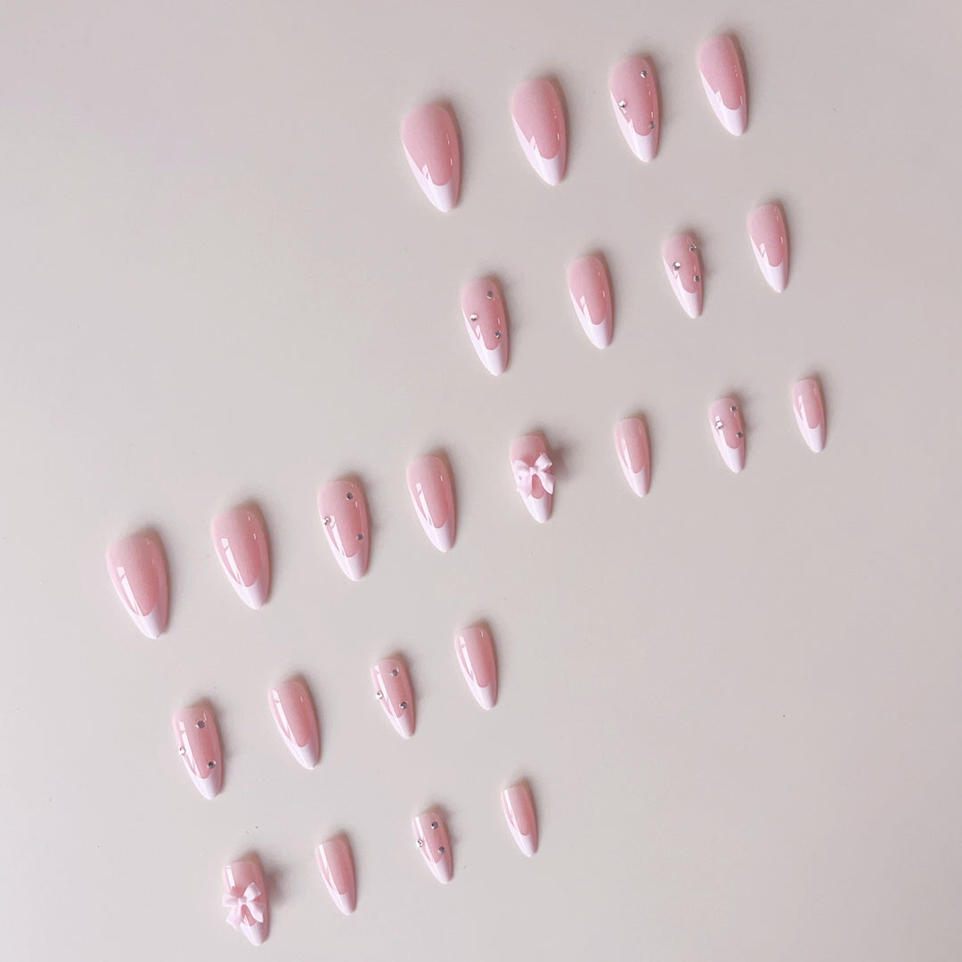Artificial nail tips with elegant tips and floral design Kalsten