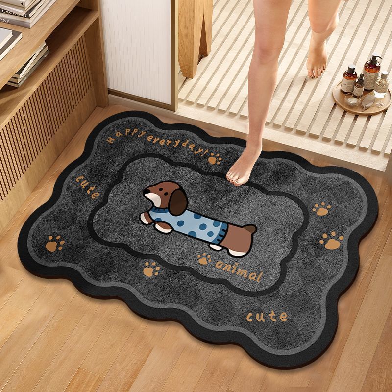 Playful Cat-Themed Bath Mat Kalsten