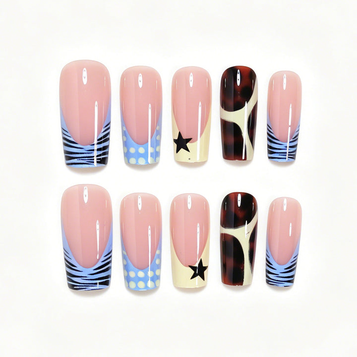 Creative Patterned Press-On Nail Set Kalsten