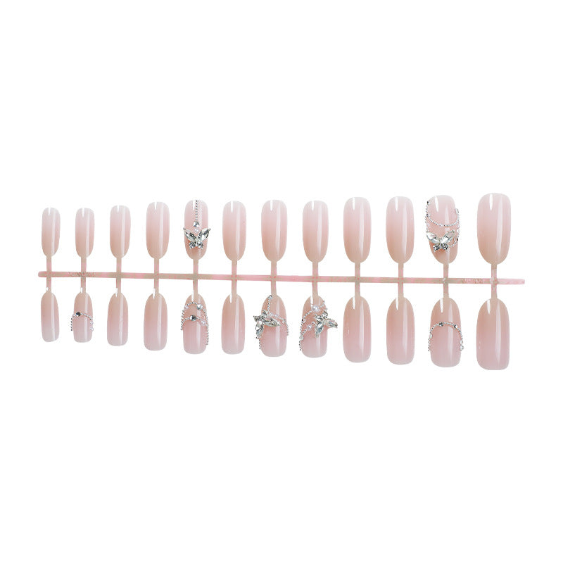 Crystal-Embellished Press-On Nail Set kalsten
