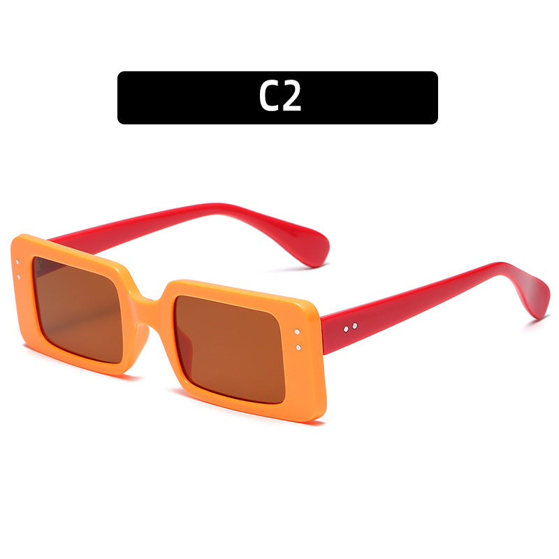 Bold Geometric Frame Sunglasses  1787664311