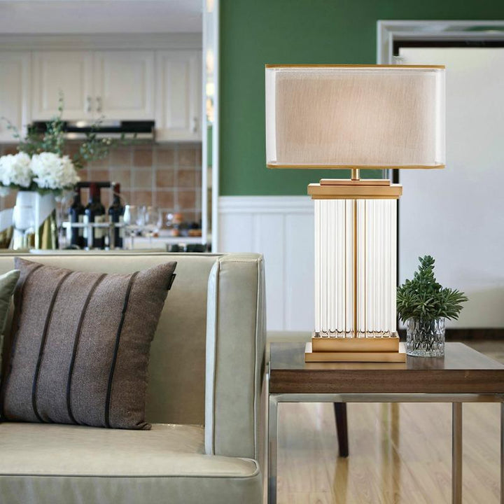 Modern Decorative Table Lamp with Crystal Accents