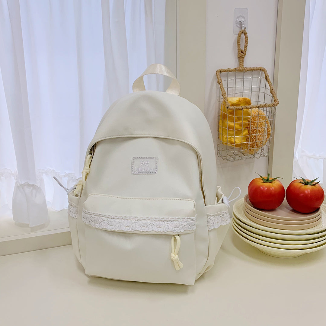 Elegant Lace-Trimmed Daily Backpack Kalsten