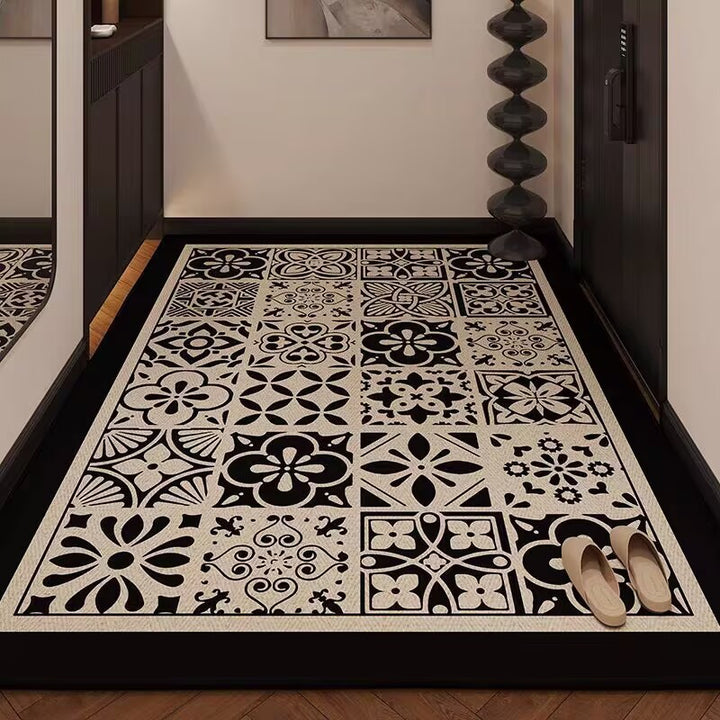 Textured Geometric Area Rug