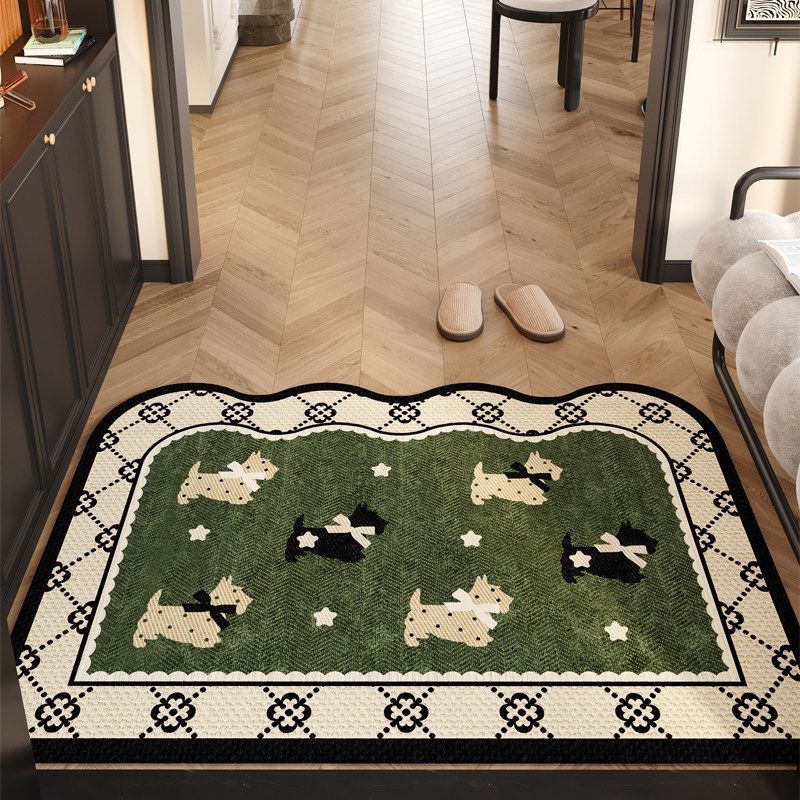 Decorative Herringbone Entrance Mat