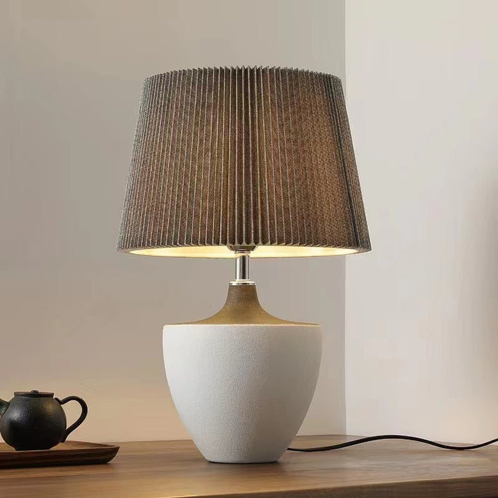 Decorative Table Lamp with Unique Ceramic Base