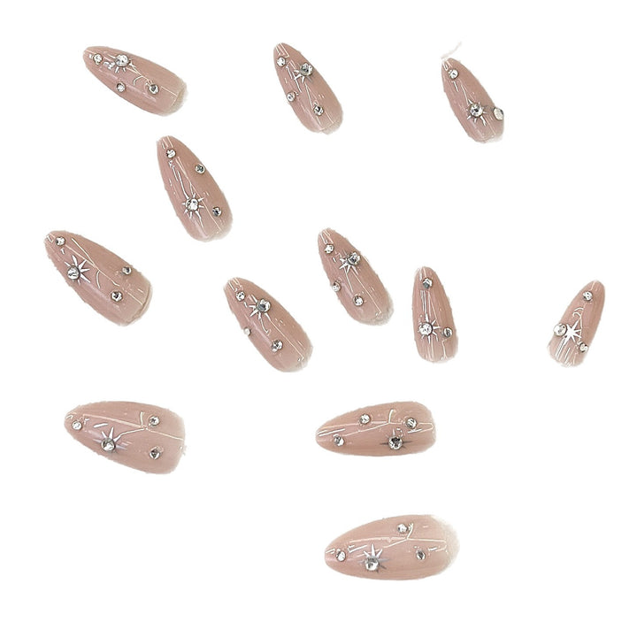 Elegant Decorative Press-On Nail Tips Kalsten