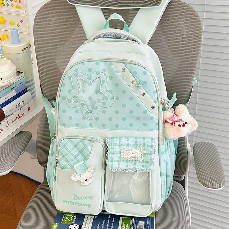 Cute Polka Dot Character Backpack Kalsten