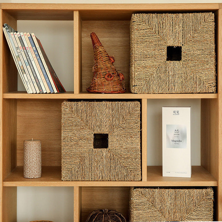 Rectangular Natural Fiber Storage Basket Kalsten