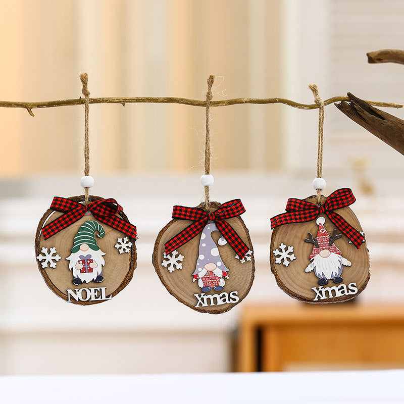 Wooden Holiday Gnome Ornament Kalsten