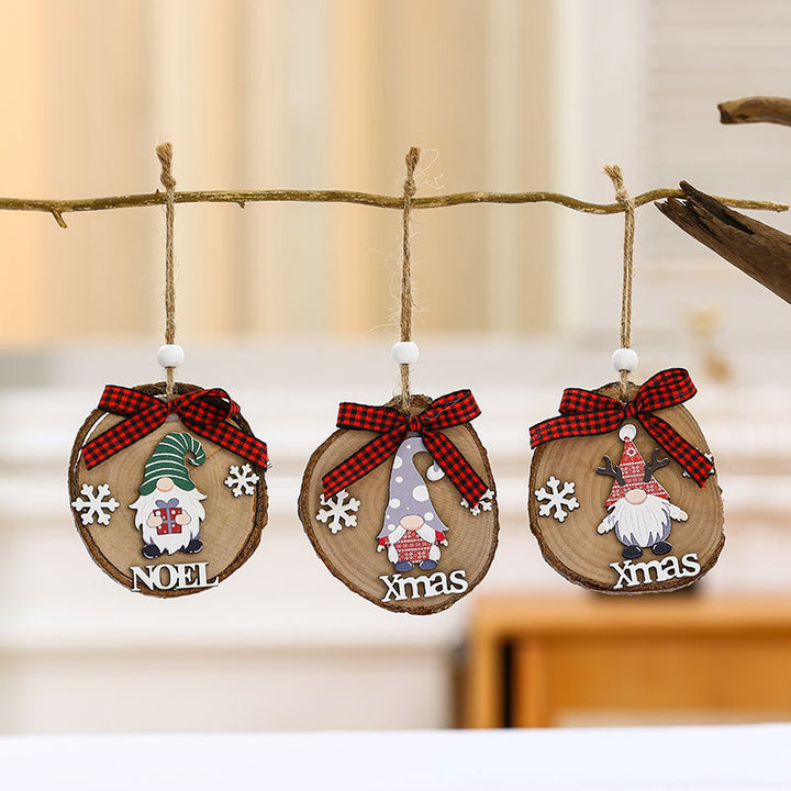 Wooden Holiday Gnome Ornament Kalsten