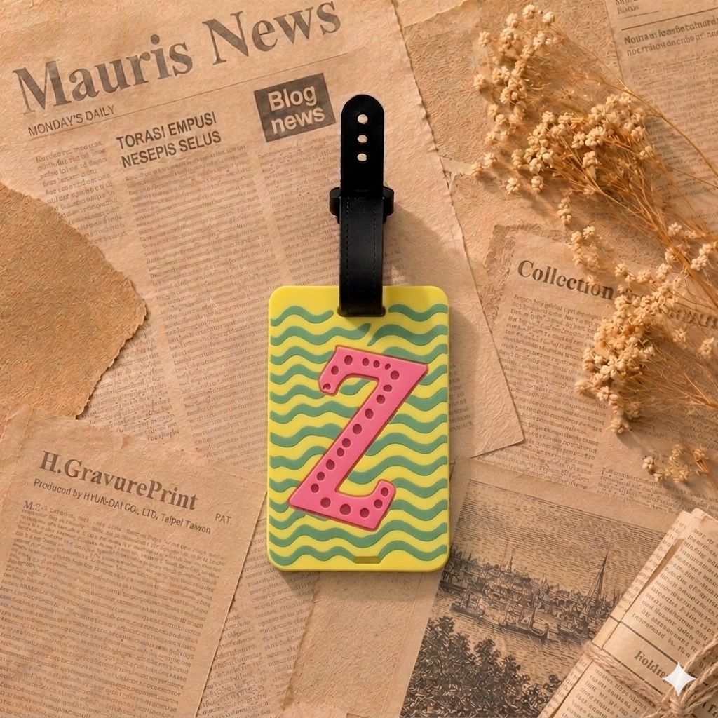 Playful Alphabet Luggage Tag Kalsten