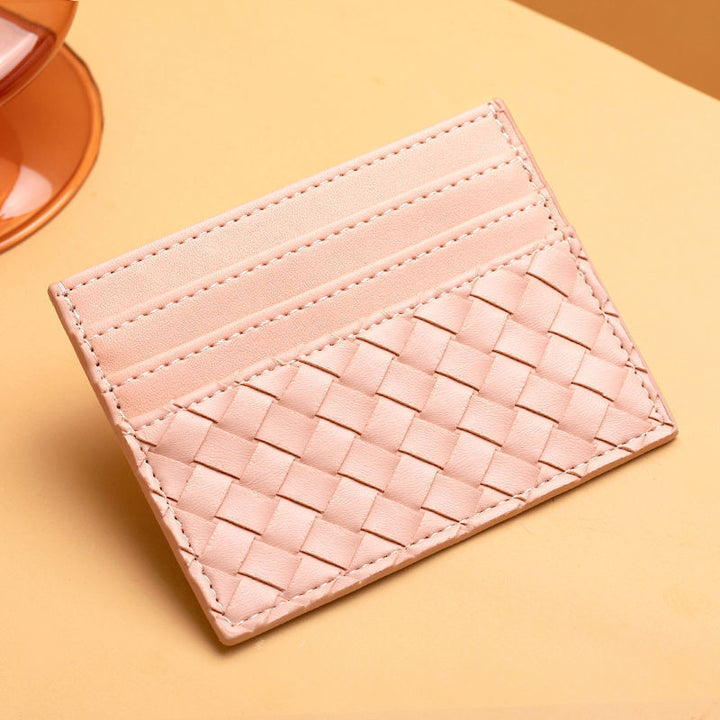 Premium Woven Leather Cardholder Kalsten