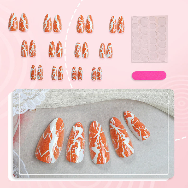 Artistic Press-On Nail Design