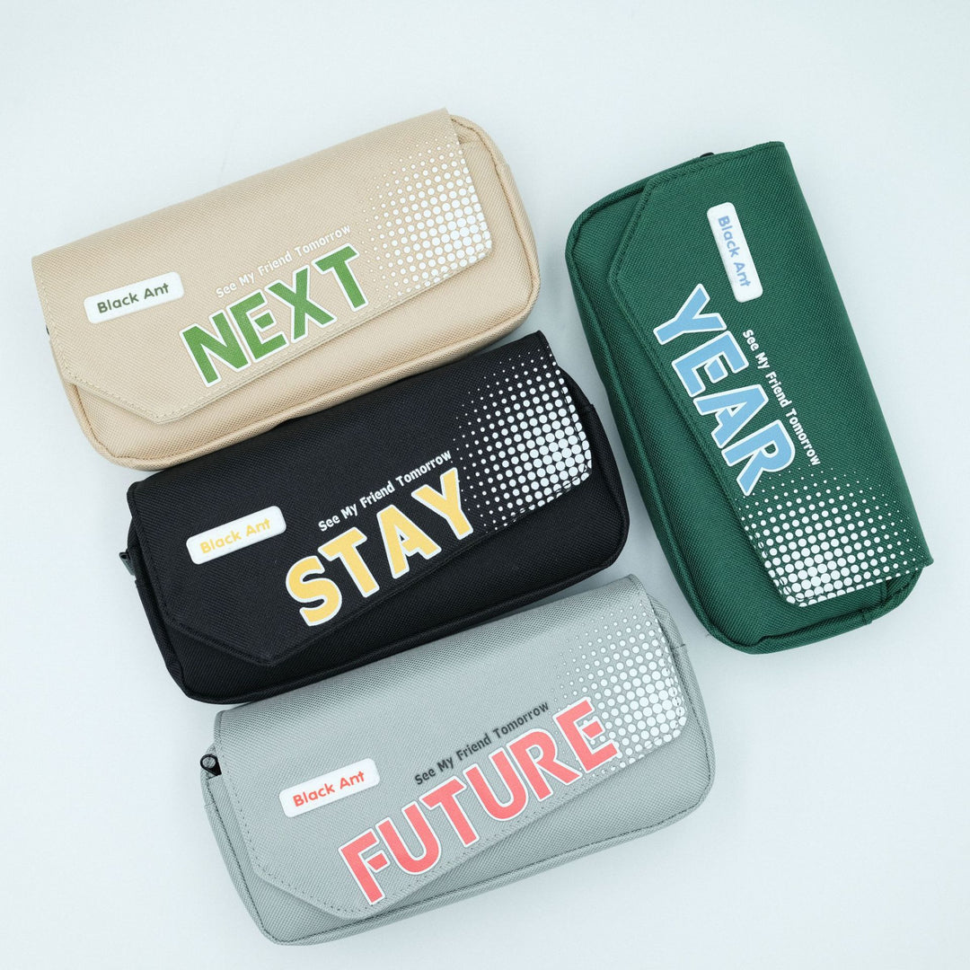 Creative Graphic Zippered Pencil Case