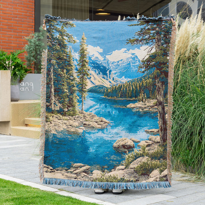 Scenic Landscape Throw Tapestry