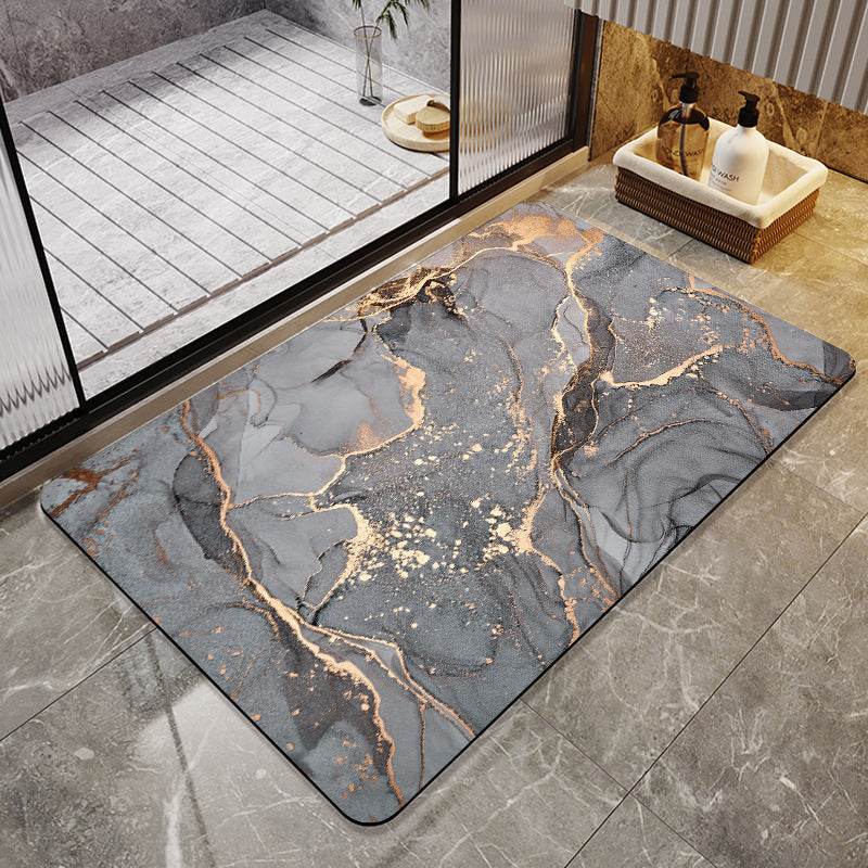 Floral Art Bathroom Mat Kalsten