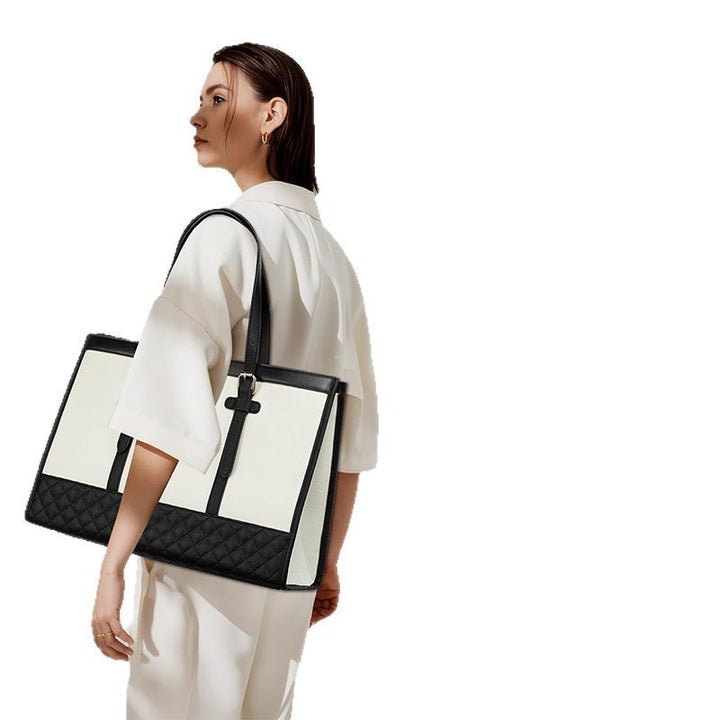 Elegant Tote Bag with Removable Cosmetic Pouch Kalsten