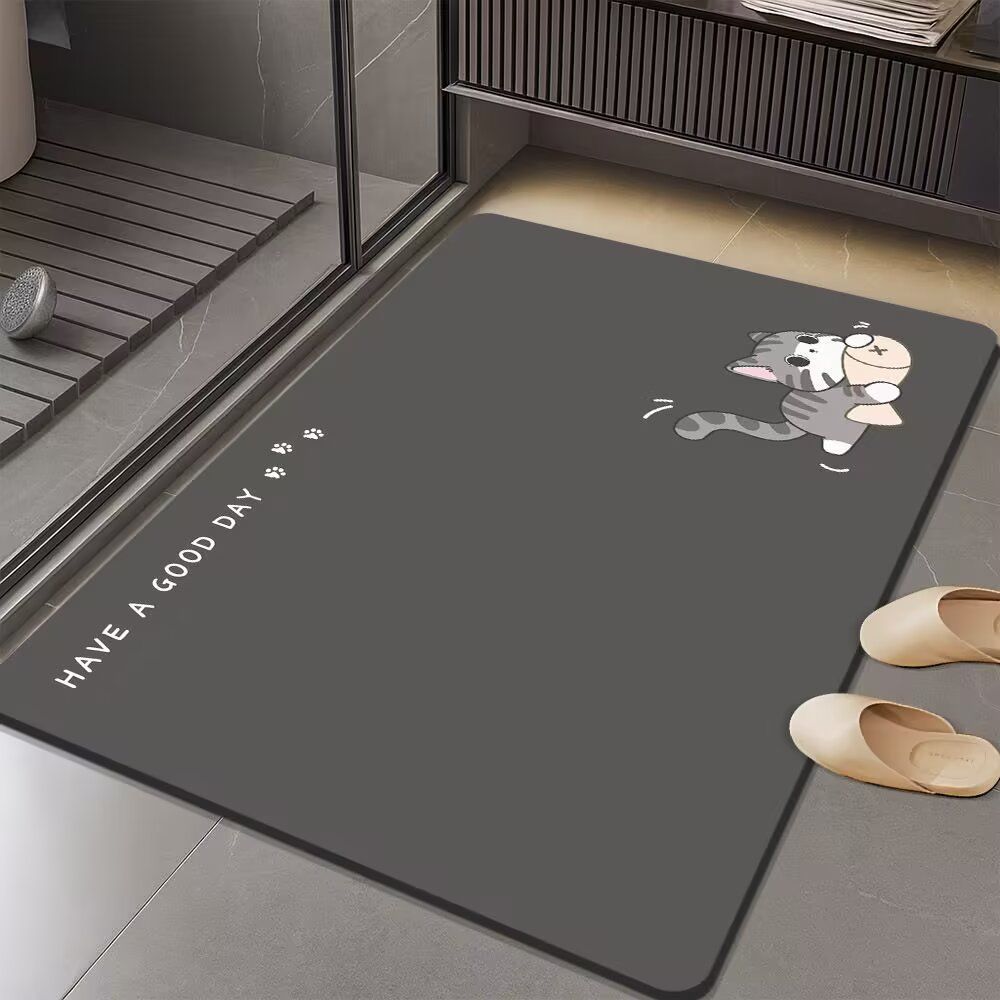 Cartoon Themed Bath Mat for Bathrooms