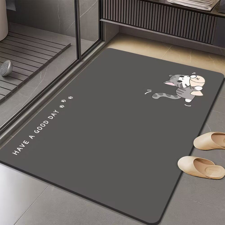 Cartoon Themed Bath Mat for Bathrooms