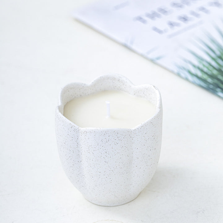 Decorative Organic Ceramic Candle Holder Kalsten