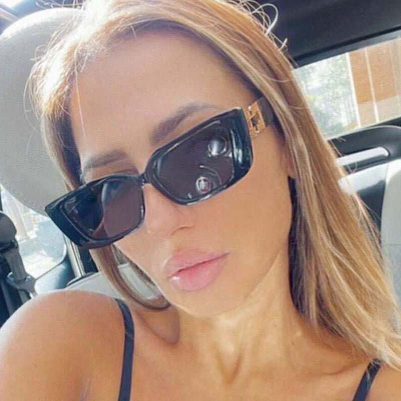 Bold Geometric Frame Sunglasses Kalsten