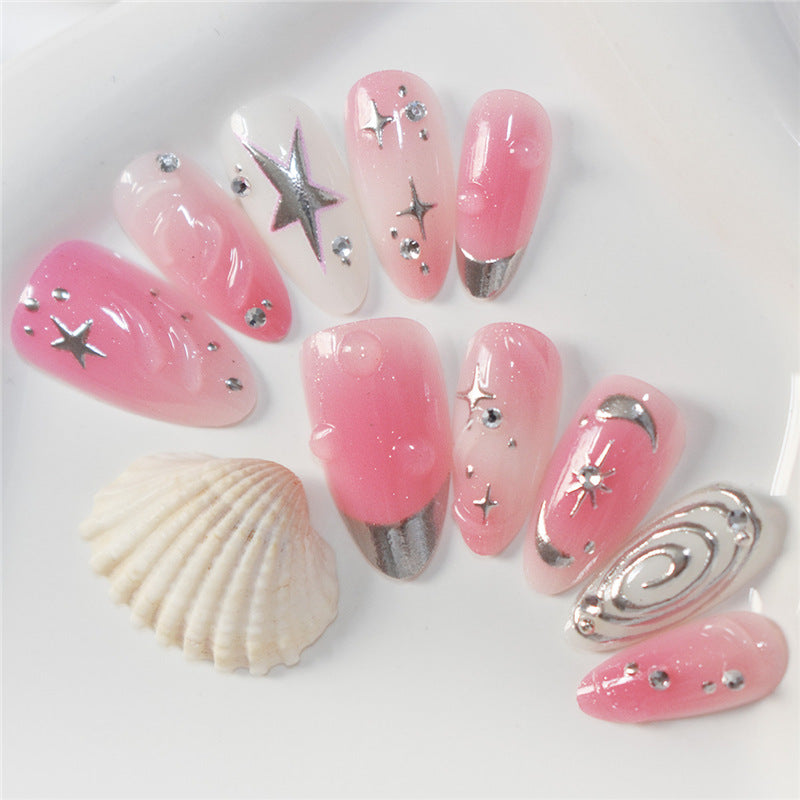 Artistic Starry Nail Art Extensions Kalsten