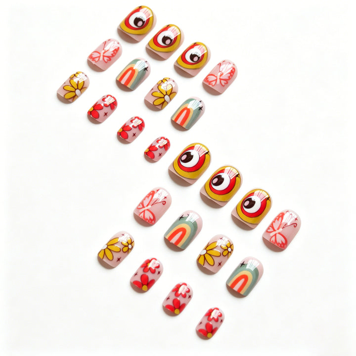 Vibrant Artistic Nail Design