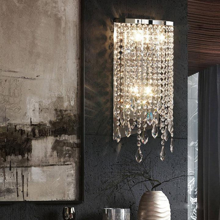 Crystal Cascading Wall Sconce