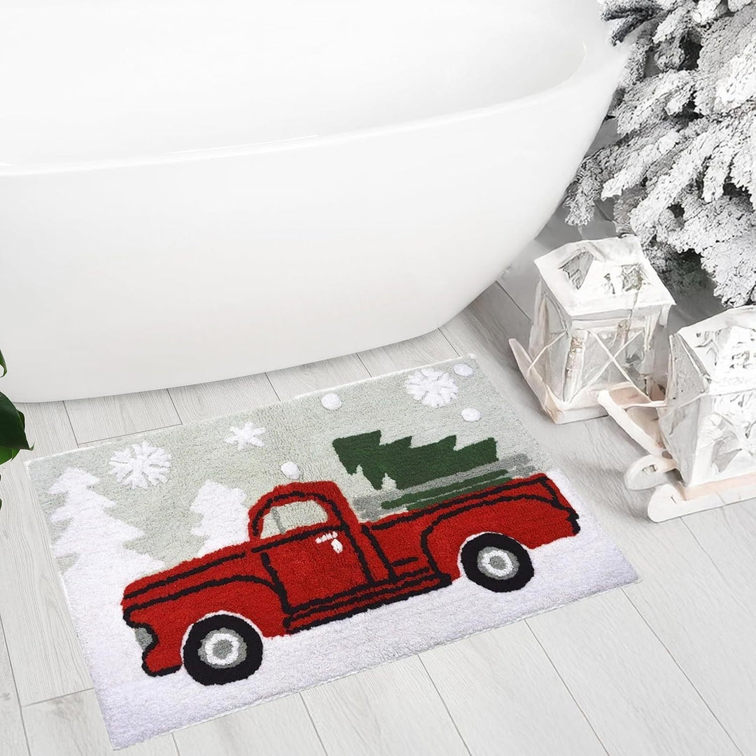 Playful Cocktail Glass Bath Mat