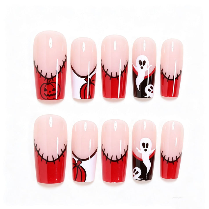 Creative Halloween-Themed Press-On Nail Art Kalsten