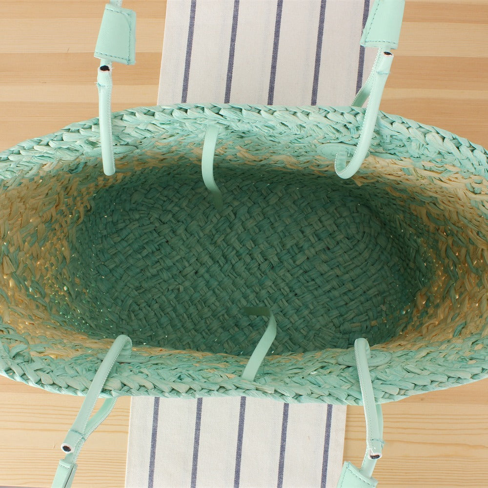 Braided beach bag with elegant gradient Kalsten