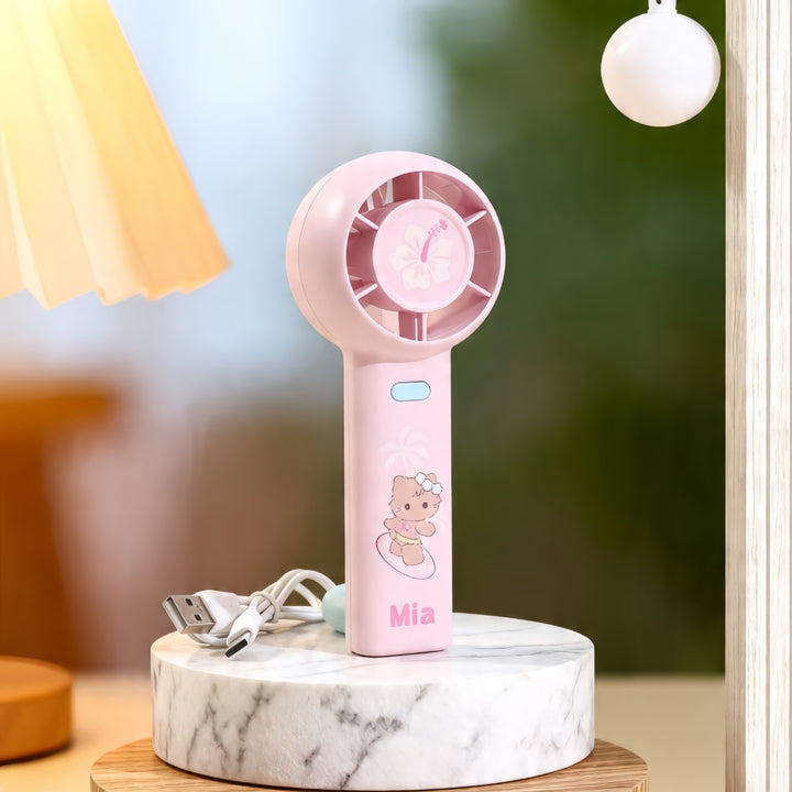 Women's Portable Handheld Fan with Cute Animal Design Kalsten