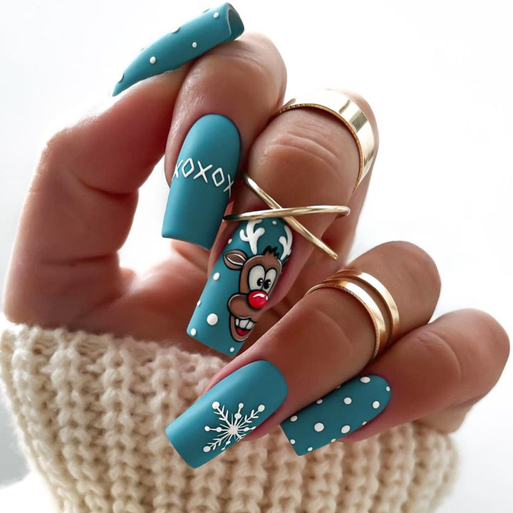 Playful Themed Press-On Nail Art Set Kalsten
