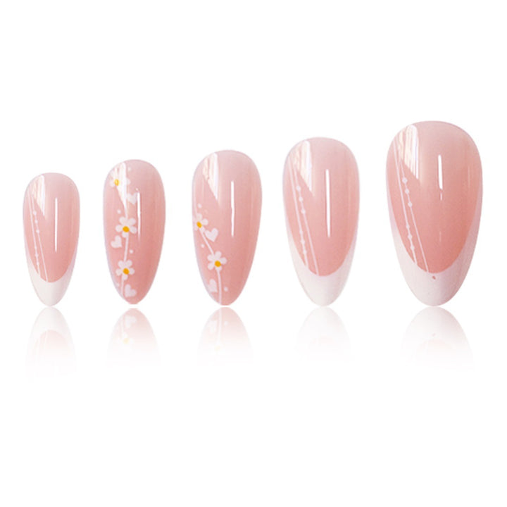 Artistic Floral Gradient Press-On Nail Set Kalsten
