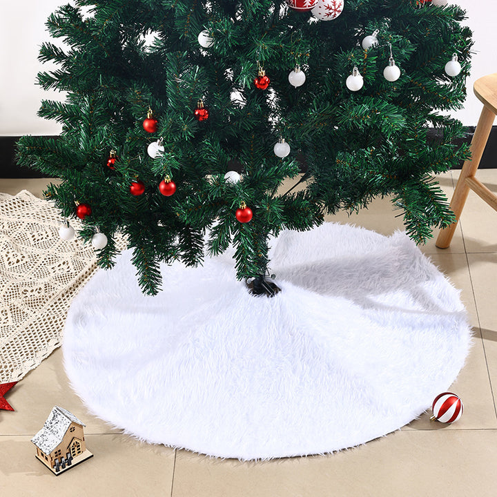 Stylish Christmas tree skirt made of plush Kalsten