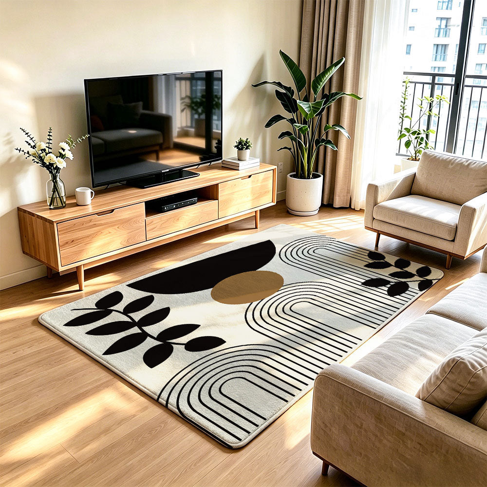 Decorative Butterfly Print Area Rug