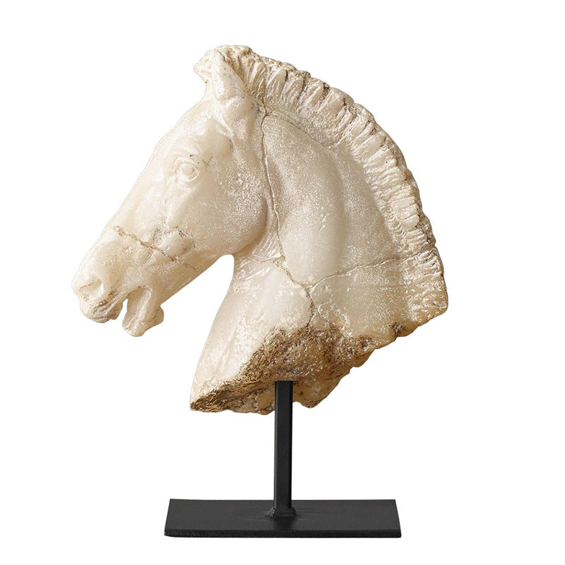 Sculptural Horse Head Decoration