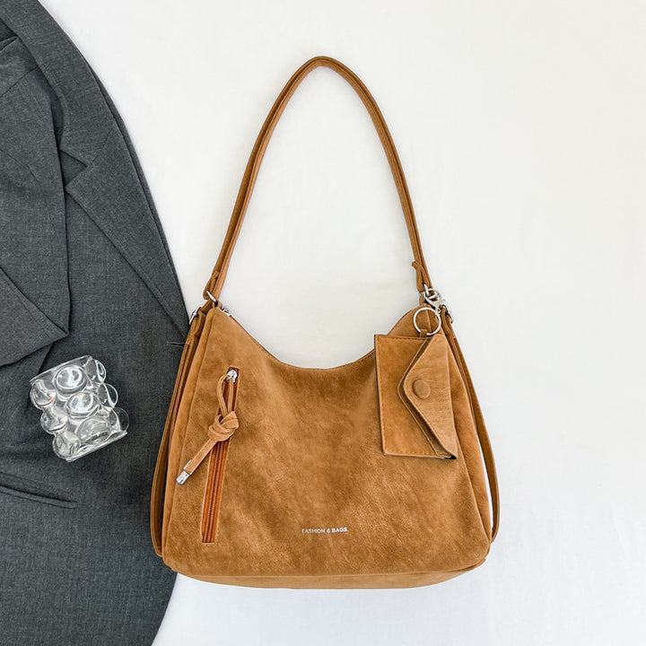 Casual Suede Hobo Bag
