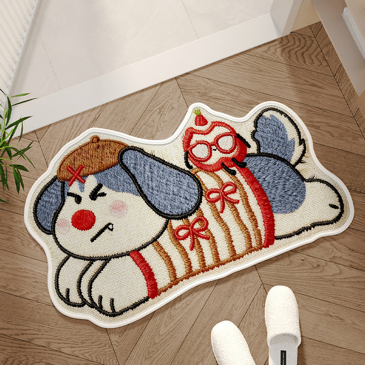 Adorable Dog-Themed Area Mat Kalsten