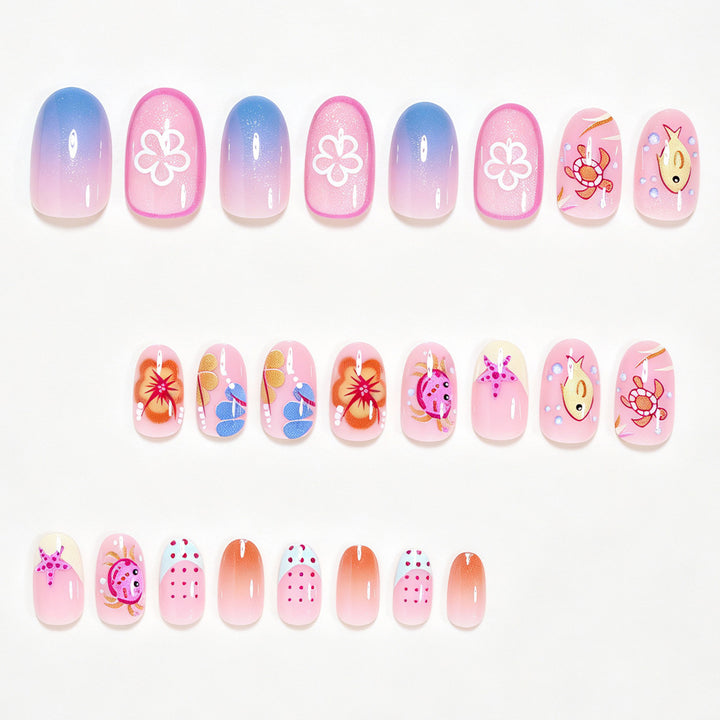 Whimsical Ocean Animal Nail Art Set Kalsten