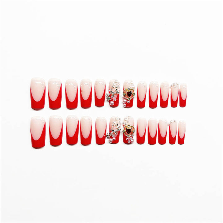 Decorative Pearl Accented Press-On Nails Kalsten