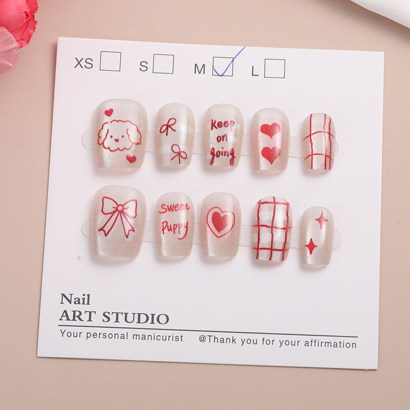 Trendy Press-On Nail Set Kalsten