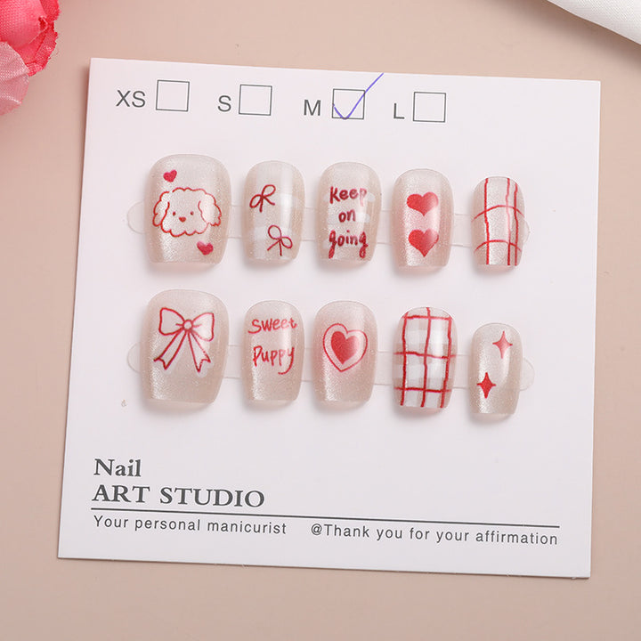 Trendy Press-On Nail Set Kalsten