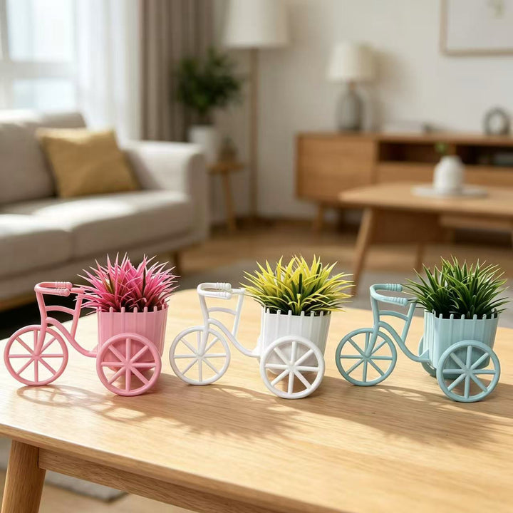 Decorative Bicycle Plant Holder for Home Decor Display