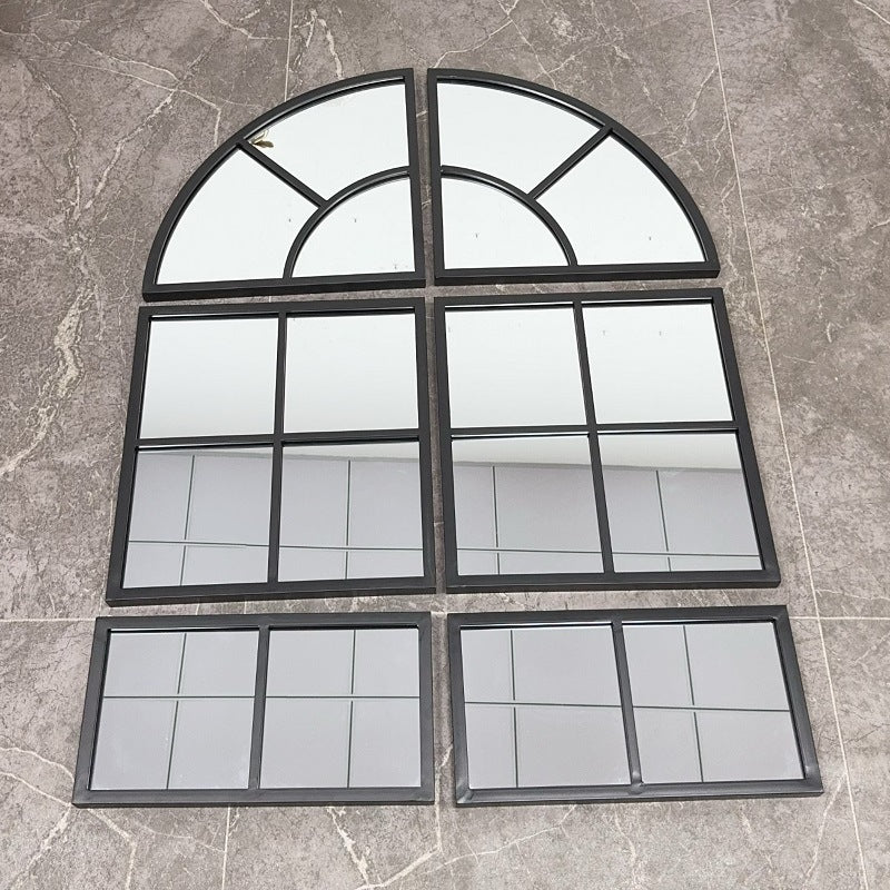 Arched Window Pane Wall Mirror Kalsten