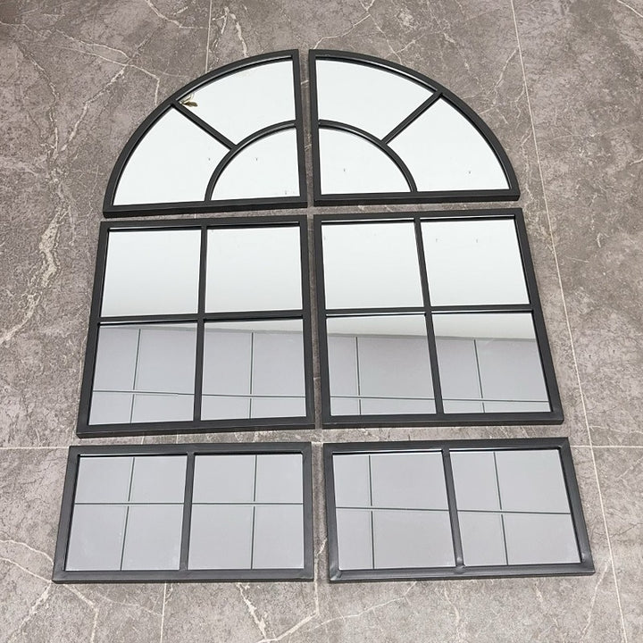 Arched Window Pane Wall Mirror Kalsten