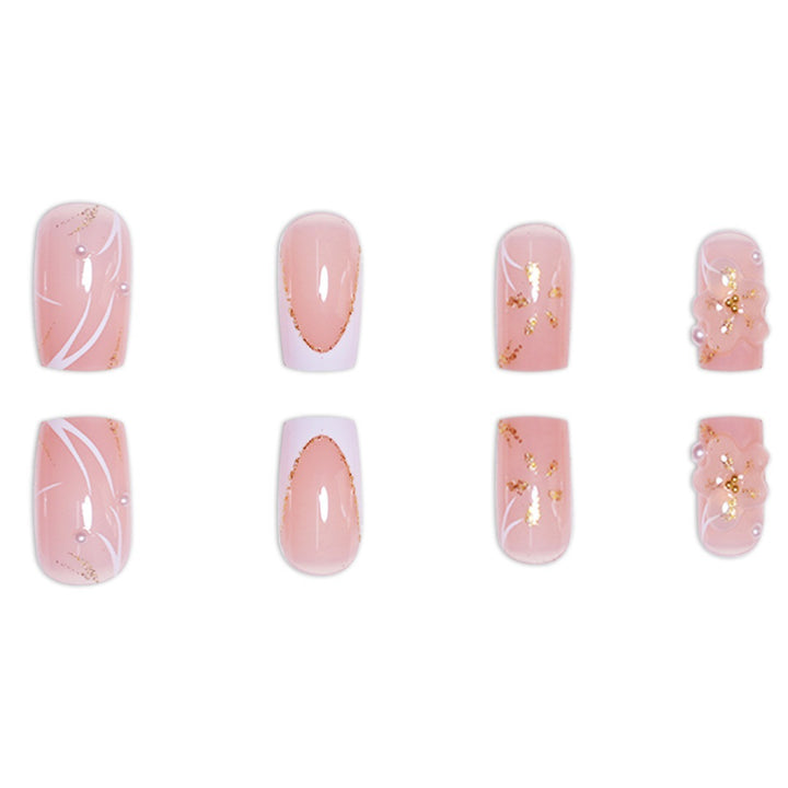 Decorative Floral Nail Extensions Kalsten