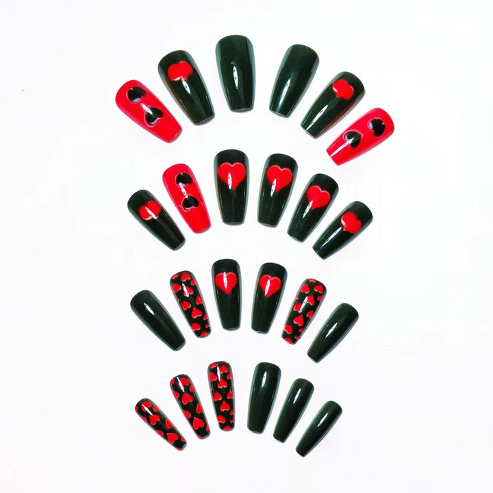 Artistic Heart-Designed Nail Art Kalsten