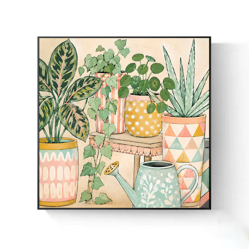 Decorative Indoor Plant Art Canvas Print